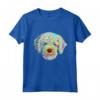 Colorato Splash Dog Lagotto Romagnolo Maglietta - Leggera e Divertente - Ideale per Amanti dei Cani