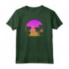 Palme degli anni '80 retrò Vaporwave Outrun Art Sunset Beach Maglietta - Stile vaporwave e synthwave anni '80