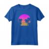 Palme degli anni '80 retrò Vaporwave Outrun Art Sunset Beach Maglietta - Stile vaporwave e synthwave anni '80