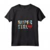DC Supergirl Logo Fumetto Striscia Maglietta con Collo a V - Maglietta Ufficiale Supereroi DC Comics per Fan - Regalo Compleanno Fumetti