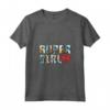 DC Supergirl Logo Fumetto Striscia Maglietta con Collo a V - Maglietta Ufficiale Supereroi DC Comics per Fan - Regalo Compleanno Fumetti