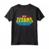 DC Teen Titans Logo Nuovo Distressed Maglietta - Maglietta con Logo DC Comics per Veri Fan di Batman, Superman e Wonder Woman