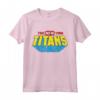 DC Teen Titans Logo Nuovo Distressed Maglietta - Maglietta con Logo DC Comics per Veri Fan di Batman, Superman e Wonder Woman