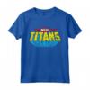 DC Teen Titans Logo Nuovo Distressed Maglietta - Maglietta con Logo DC Comics per Veri Fan di Batman, Superman e Wonder Woman