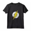 Logo DC Flash Moderno Invecchiato - Maglietta con Licenza Ufficiale per Fan di Batman Superman Wonder Woman - Ideale per Regali e Fandom