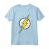 Logo DC Flash Moderno Invecchiato - Maglietta con Licenza Ufficiale per Fan di Batman Superman Wonder Woman - Ideale per Regali e Fandom