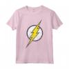 Logo DC Flash Moderno Invecchiato - Maglietta con Licenza Ufficiale per Fan di Batman Superman Wonder Woman - Ideale per Regali e Fandom