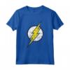 Logo DC Flash Moderno Invecchiato - Maglietta con Licenza Ufficiale per Fan di Batman Superman Wonder Woman - Ideale per Regali e Fandom