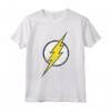 Logo DC Flash Moderno Invecchiato - Maglietta con Licenza Ufficiale per Fan di Batman Superman Wonder Woman - Ideale per Regali e Fandom