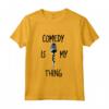 La Commedia è la Mia Cosa Divertente - Maglia a Manica con Scherzi e Citazioni Divertenti - Regalo Novità per Compleanno e Natale