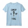 La Commedia è la Mia Cosa Divertente - Maglia a Manica con Scherzi e Citazioni Divertenti - Regalo Novità per Compleanno e Natale