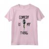 La Commedia è la Mia Cosa Divertente - Maglia a Manica con Scherzi e Citazioni Divertenti - Regalo Novità per Compleanno e Natale