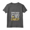 Donna Stand Back - Joking Maglietta con Collo a V per gli Amanti del Cabaret e della Commedia - Ideale per Performer Comici