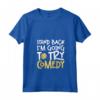 Donna Stand Back - Joking Maglietta con Collo a V per gli Amanti del Cabaret e della Commedia - Ideale per Performer Comici