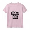Donna Apri Mic Comico Stand Up Commedia Improv Re Maglietta con Collo a V - Leggera e Divertente