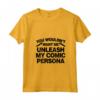 Donna Commedia Stand Up Citazione Divertente - Scatena la mia Personalità Comica T-shirt con Collo a V - Ideale per Amanti della Commedia