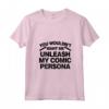 Donna Commedia Stand Up Citazione Divertente - Scatena la mia Personalità Comica T-shirt con Collo a V - Ideale per Amanti della Commedia