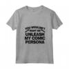 Donna Commedia Stand Up Citazione Divertente - Scatena la mia Personalità Comica T-shirt con Collo a V - Ideale per Amanti della Commedia