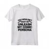 Donna Commedia Stand Up Citazione Divertente - Scatena la mia Personalità Comica T-shirt con Collo a V - Ideale per Amanti della Commedia