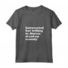 Donna Comico divertente Stand-up Commedia Uomini Donne o Bambini Maglietta con Collo a V - Ridi fino a piangere - Abbigliamento comico unisex