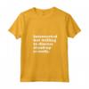 Donna Comico divertente Stand-up Commedia Uomini Donne o Bambini Maglietta con Collo a V - Ridi fino a piangere - Abbigliamento comico unisex