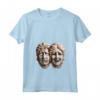 Maschere Teatrali Commedia e Tragedia - T-shirt con Collo a V - Ideale per Studenti di Recitazione e Insegnanti di Teatro