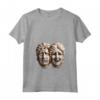 Maschere Teatrali Commedia e Tragedia - T-shirt con Collo a V - Ideale per Studenti di Recitazione e Insegnanti di Teatro