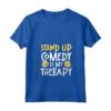 Donna La Cabaret è la Mia Terapia - T-shirt Stand-Up Comedy con Collo a V - Perfetta per gli Amanti del Cabaret e della Commedia
