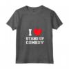 Donna I Love Stand-Up Commedia - Maglietta con Collo a V - Ideale per gli Amanti della Comicità