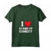 Donna I Love Stand-Up Commedia - Maglietta con Collo a V - Ideale per gli Amanti della Comicità