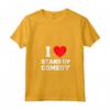 Donna I Love Stand-Up Commedia - Maglietta con Collo a V - Ideale per gli Amanti della Comicità