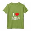 Donna I Love Stand-Up Commedia - Maglietta con Collo a V - Ideale per gli Amanti della Comicità