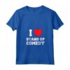 Donna I Love Stand-Up Commedia - Maglietta con Collo a V - Ideale per gli Amanti della Comicità