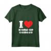 Amo la Commedia Stand-up - Maglietta con Collo a V - Esclusiva Collezione I Love - Ideale per Mostrare le Tue Passioni