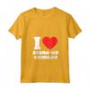 Amo la Commedia Stand-up - Maglietta con Collo a V - Esclusiva Collezione I Love - Ideale per Mostrare le Tue Passioni