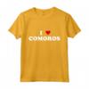 Country Heart Pride - Funny I Love Comore Maglietta - Ideale per Mostrare il Tuo Orgoglio Comoriano o come Regalo Unico