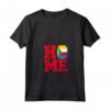 Donna HOME - Comore Maglietta con Collo a V - Esclusiva T-shirt per Appassionati dell'Unione delle Comore e della Cultura Africana