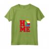Donna HOME - Comore Maglietta con Collo a V - Esclusiva T-shirt per Appassionati dell'Unione delle Comore e della Cultura Africana