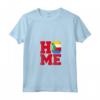 Donna HOME - Comore Maglietta con Collo a V - Esclusiva T-shirt per Appassionati dell'Unione delle Comore e della Cultura Africana