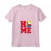 Donna HOME - Comore Maglietta con Collo a V - Esclusiva T-shirt per Appassionati dell'Unione delle Comore e della Cultura Africana