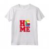 Donna HOME - Comore Maglietta con Collo a V - Esclusiva T-shirt per Appassionati dell'Unione delle Comore e della Cultura Africana