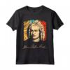 Johann Sebastian Bach Compositore Musicista Retro T-shirt - Maglietta Storica per Amanti della Musica Classica e della Storia