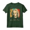 Johann Sebastian Bach Compositore Musicista Retro T-shirt - Maglietta Storica per Amanti della Musica Classica e della Storia