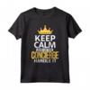 Keep Calm Let the Concierge Handle It - Maglietta Divertente per Compleanni, Anniversari o Natale - Idea Regalo per Occasioni Speciali