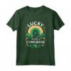 Giorno di San Patrizio Lucky Concierge - Shamrocks Irlandese Maglietta per Uomini e Donne - Ideale per San Patrizio, Festa del Papà o Compleanni
