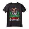Be Nice to the Concierge Santa - Receptionist Christmas Maglietta - Perfect Xmas Gift for Partner, Dad, Mom, Wife, Husband