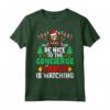 Be Nice to the Concierge Santa - Receptionist Christmas Maglietta - Perfect Xmas Gift for Partner, Dad, Mom, Wife, Husband