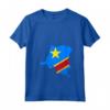 Donna Mappa Bandiera della Repubblica Democratica del Congo Maglietta con Collo a V - Orgoglio Congo - Acquista Online