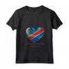 Donna Bandiera della Repubblica Democratica del Congo - Maglietta I Love Heart of Oak con Collo a V - Ideale per Feste Nazionali