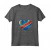 Donna Bandiera della Repubblica Democratica del Congo - Maglietta I Love Heart of Oak con Collo a V - Ideale per Feste Nazionali